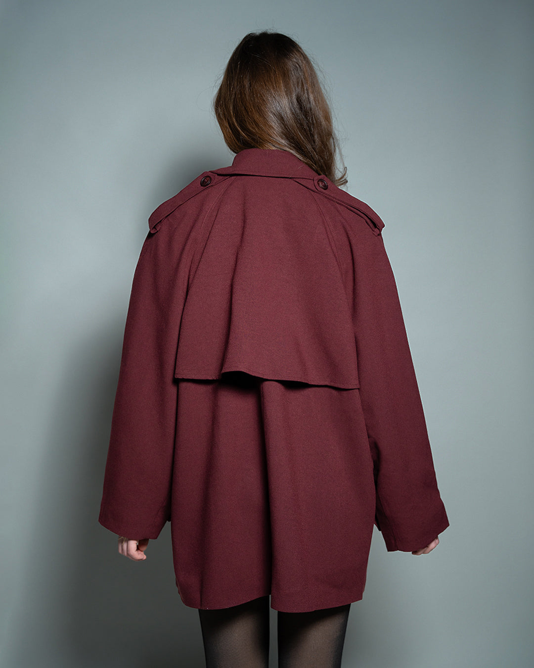 ivy coat burgundy