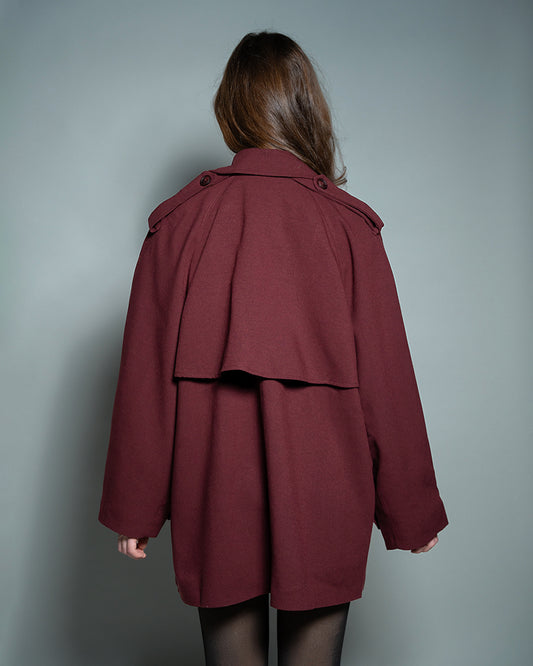 ivy coat burgundy