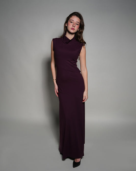 Sia dress in burgundy
