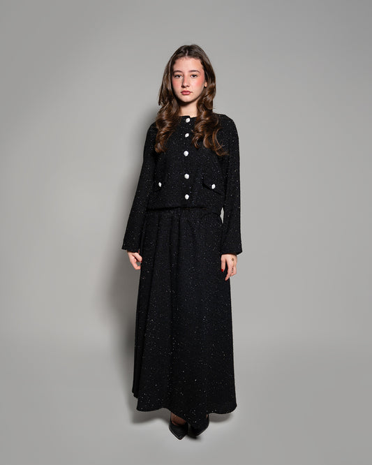 black tweed set