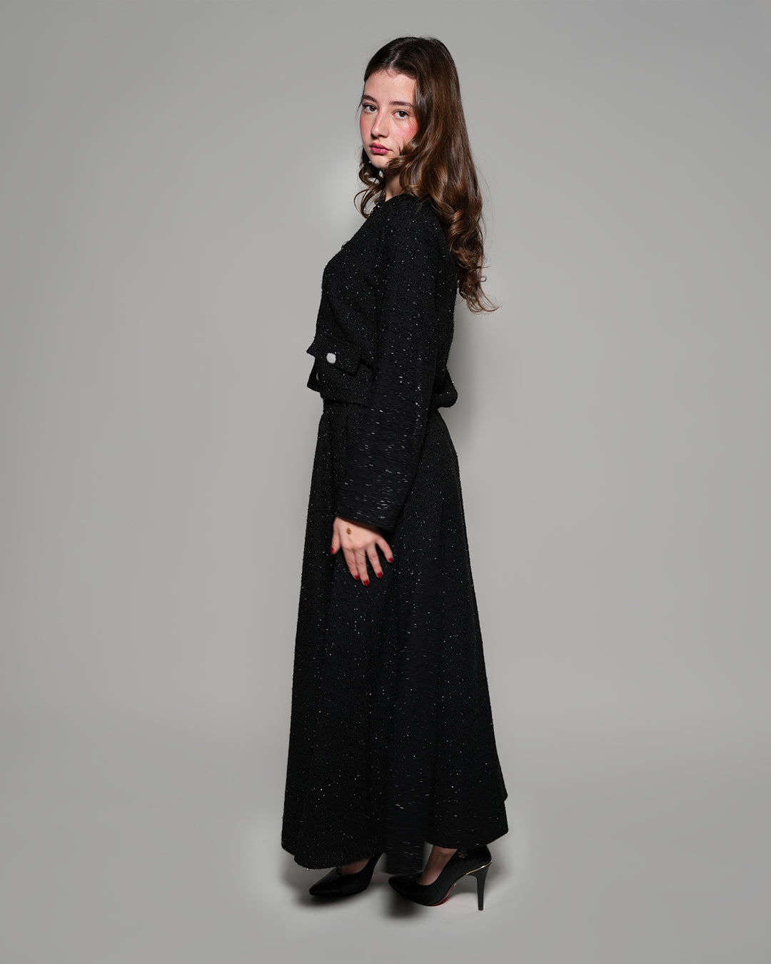 black tweed set